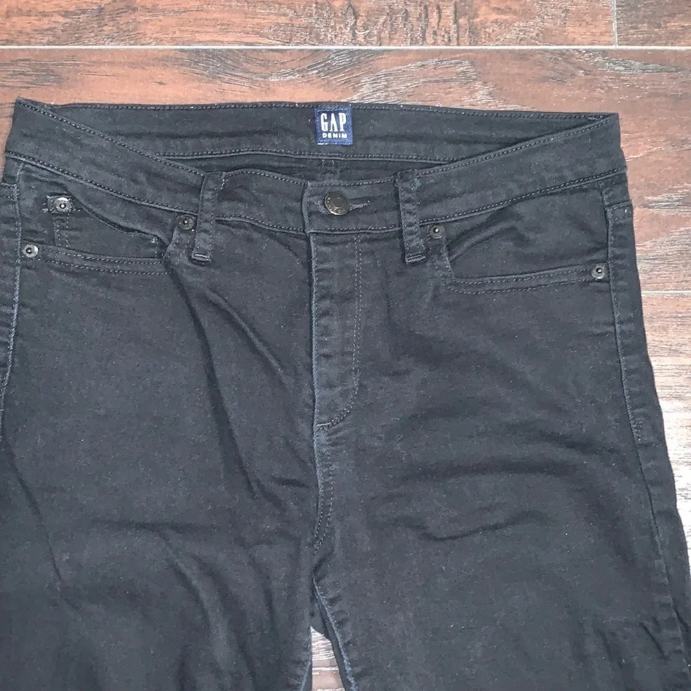 Gap Cotton Denim Black True Skinny Jeans, sz 29 Long/ 48/75cm.